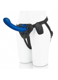 Синяя насадка Remote Control P-Spot G-Spot с черными трусиками - 20 см. - Pegasus - купить с доставкой в Нижнем Тагиле