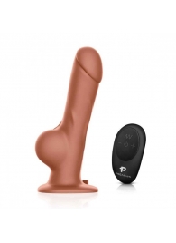 Реалистичный страпон с радиоуправлением Remote Control Realistic - 21 см. - Pegasus - купить с доставкой в Нижнем Тагиле