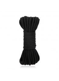 Черная хлопковая веревка для связывания Bondage Rope - 10 м. - Lux Fetish - купить с доставкой в Нижнем Тагиле