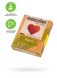 Экологически чистые презервативы Masculan Organic - 3 шт. - Masculan - купить с доставкой в Нижнем Тагиле