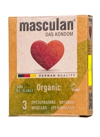 Экологически чистые презервативы Masculan Organic - 3 шт. - Masculan - купить с доставкой в Нижнем Тагиле