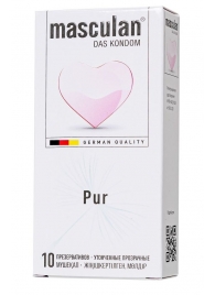 Супертонкие презервативы Masculan Pur - 10 шт. - Masculan - купить с доставкой в Нижнем Тагиле