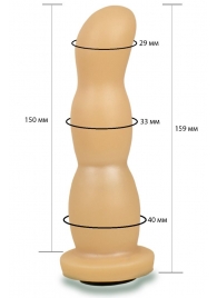 Телесная рельефная насадка Harness - 15,9 см. - LOVETOY (А-Полимер) - купить с доставкой в Нижнем Тагиле