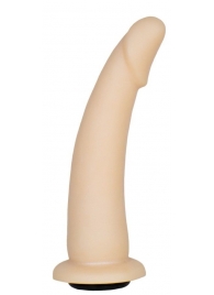 Телесная гладкая насадка-фаллоимитатор Harness - 17 см. - LOVETOY (А-Полимер) - купить с доставкой в Нижнем Тагиле