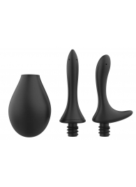 Черный анальный душ Nexus Anal Douche Set с 2 сменными насадками - Nexus Range - купить с доставкой в Нижнем Тагиле