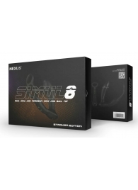 Черный вибромассажер простаты Nexus Simul8 Stroker Edition с кольцами для пениса и мошонки - Nexus Range - в Нижнем Тагиле купить с доставкой