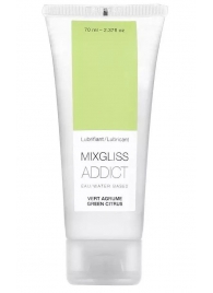 Смазка на водной основе Mixgliss Addict с ароматом цитруса - 70 мл. - Mixgliss - купить с доставкой в Нижнем Тагиле