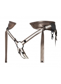 Бронзовый пояс для насадок Desirous Harness - Strap-on-me - купить с доставкой в Нижнем Тагиле