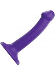 Фиолетовый фаллоимитатор-насадка Strap-On-Me Dildo Dual Density size S - 17 см. - Strap-on-me - купить с доставкой в Нижнем Тагиле