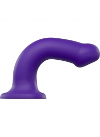 Фиолетовый фаллоимитатор-насадка Strap-On-Me Dildo Dual Density size L - 19 см. - Strap-on-me - купить с доставкой в Нижнем Тагиле