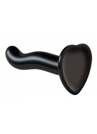 Черный фаллоимитатор-насадка Strap-On-Me P G spot Dildo size S - 16,4 см. - Strap-on-me - купить с доставкой в Нижнем Тагиле