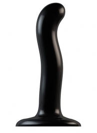 Черный фаллоимитатор-насадка Strap-On-Me P G spot Dildo size S - 16,4 см. - Strap-on-me - купить с доставкой в Нижнем Тагиле