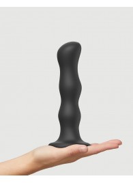 Черная насадка Strap-On-Me Dildo Geisha Balls size XL - Strap-on-me - купить с доставкой в Нижнем Тагиле
