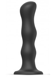 Черная насадка Strap-On-Me Dildo Geisha Balls size XL - Strap-on-me - купить с доставкой в Нижнем Тагиле