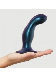 Темно-синяя насадка Strap-On-Me Dildo Plug Snaky size M - Strap-on-me - купить с доставкой в Нижнем Тагиле