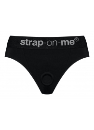 Черные трусики для насадок Heroine Lingerie Harness - size S - Strap-on-me - купить с доставкой в Нижнем Тагиле
