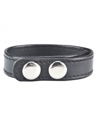 Кольцо на пенис SNAP COCK RING из искусственной кожи на клепках - BlueLine - в Нижнем Тагиле купить с доставкой
