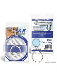 Стальное эрекционное кольцо STEEL COCK RING - 3.5 см. - BlueLine - в Нижнем Тагиле купить с доставкой