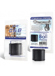 Хомут-утяжка для мошонки из искусственной кожи на липучке VELCRO BALL STRETCHER- 4 см. - BlueLine - в Нижнем Тагиле купить с доставкой