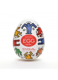 Мастурбатор-яйцо Keith Haring EGG DANCE - Tenga - в Нижнем Тагиле купить с доставкой
