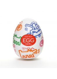 Мастурбатор-яйцо Keith Haring EGG STREET - Tenga - в Нижнем Тагиле купить с доставкой