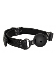 Черный кляп-шарик BALL GAG DIAMOND - Dream Toys - купить с доставкой в Нижнем Тагиле