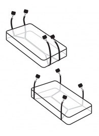 Фиксаторы для кровати WRAPAROUND MATTRESS RESTRAIN - Pipedream - купить с доставкой в Нижнем Тагиле
