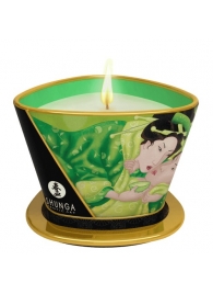 Массажная свеча Exotic Green Tea с ароматом зелёного чая - 170 мл. - Shunga - купить с доставкой в Нижнем Тагиле