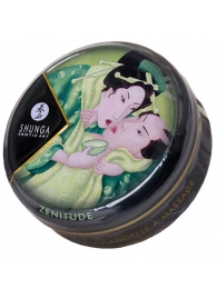 Массажная свеча Exotic Green Tea с ароматом зелёного чая - 30 мл. - Shunga - купить с доставкой в Нижнем Тагиле
