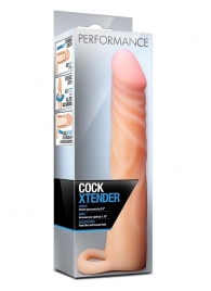 Телесная насадка на пенис Cock Xtender - 17,7 см. - Blush Novelties - в Нижнем Тагиле купить с доставкой