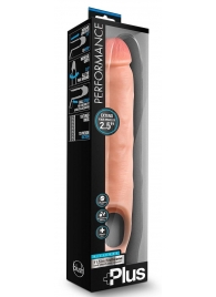 Телесная насадка-удлинитель 11.5 Inch Silicone Cock Sheath Penis Extender - 29,2 см. - Blush Novelties - в Нижнем Тагиле купить с доставкой