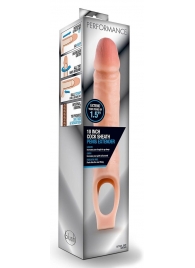 Телесная насадка на пенис 10 Inch Cock Sheath Extender - 25 см. - Blush Novelties - в Нижнем Тагиле купить с доставкой