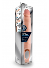 Телесная насадка на пенис 11.5 Inch Cock Sheath Penis Extender - 29,2 см. - Blush Novelties - в Нижнем Тагиле купить с доставкой