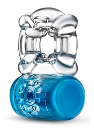 Синее эрекционное виброкольцо Pleaser Rechargeable C-Ring - Blush Novelties - в Нижнем Тагиле купить с доставкой