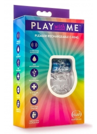Фиолетовое эрекционное виброкольцо Pleaser Rechargeable C-Ring - Blush Novelties - в Нижнем Тагиле купить с доставкой