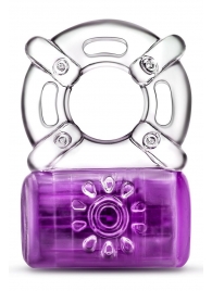Фиолетовое эрекционное виброкольцо One Night Stand Vibrating C-Ring - Blush Novelties - в Нижнем Тагиле купить с доставкой