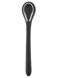 Черный гибкий уретральный стимулятор с вибрацией Vibrating Bendable Dilator - 13,5 см. - Orion - купить с доставкой в Нижнем Тагиле