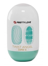 Бирюзовый мастурбатор-яйцо Twist Angel - Baile - в Нижнем Тагиле купить с доставкой