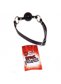 Силиконовый черный кляп-шарик на ремне Black Ballgag - Erotic Fantasy - купить с доставкой в Нижнем Тагиле