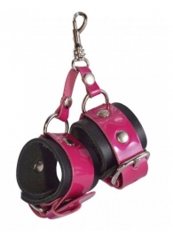 Розово-черный брелок  Наручники - Sitabella - купить с доставкой в Нижнем Тагиле