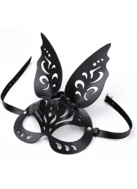 Черная ажурная маска  Зайка  с ушками - Crazy Handmade - купить с доставкой в Нижнем Тагиле