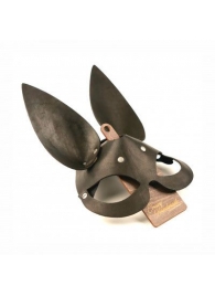 Черная гладкая маска  Зайка  с длинными ушками - Crazy Handmade - купить с доставкой в Нижнем Тагиле