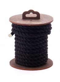 Черная хлопковая веревка для бондажа на катушке - 5 м. - Crazy Handmade - купить с доставкой в Нижнем Тагиле