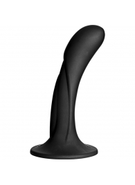 Черная изогнутая насадка Vac-U-Lock G-Spot - 16,5 см. - Doc Johnson - купить с доставкой в Нижнем Тагиле