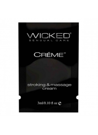 Крем для массажа и мастурбации Wicked Stroking and Massage Creme - 3 мл. - Wicked - купить с доставкой в Нижнем Тагиле