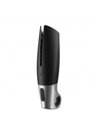 Черный мастурбатор с вибрацией Power Masturbator - Satisfyer - в Нижнем Тагиле купить с доставкой