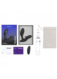 Черный анальный вибратор We-Vibe Vector+ - We-vibe - в Нижнем Тагиле купить с доставкой