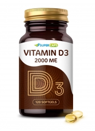 Пищевая добавка SuperCaps VITAMIN D3 2000 ME - 120 капсул - SuperCaps - купить с доставкой в Нижнем Тагиле