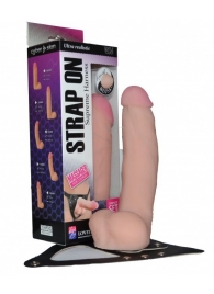 Реалистичный фаллос на поясе Harness - 20,5 см. - LOVETOY (А-Полимер) - купить с доставкой в Нижнем Тагиле
