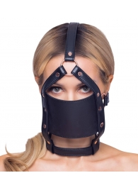 Черный намордник с кляпом-шаром Head Harness With A Gag - Orion - купить с доставкой в Нижнем Тагиле